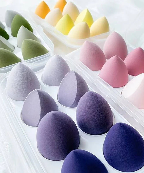 4/8pcs Makeup Sponge Set – Soft Beauty Blender for Foundation & Powder