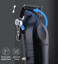 Kemei Professional Hair Clipper – Adjustable Cordless Electric Trimmer