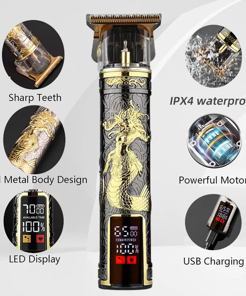 Men's Electric Hair Cutting Machine & Beard Trimmer – Professional Barber Shaver