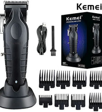 Kemei Professional Hair Clipper – Adjustable Cordless Electric Trimmer