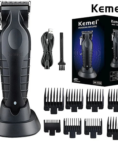 Kemei Professional Hair Clipper – Adjustable Cordless Electric Trimmer