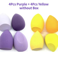 4/8pcs Makeup Sponge Set – Soft Beauty Blender for Foundation & Powder