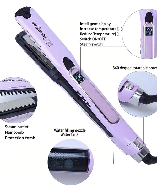 2025 New Steam Hair Straightening Iron