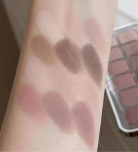 Full Matte Cool Eyeshadow Palette – Earth Tones & Low Saturation