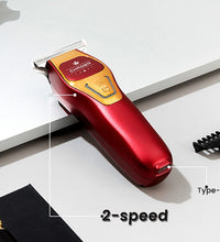 Professional 0MM T-Blade Hair Trimmer – Rechargeable Barber Clipper