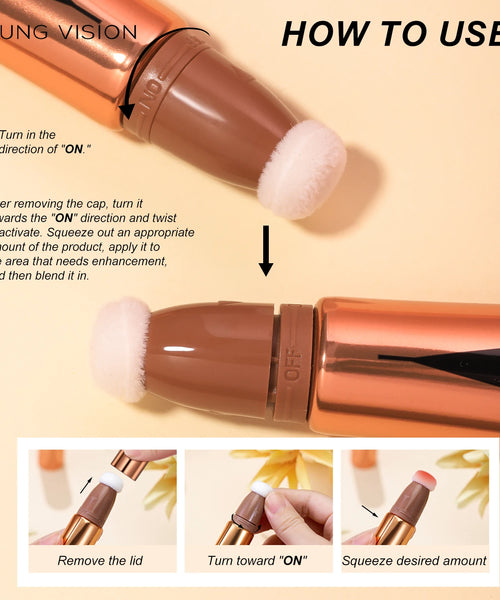 YOUNG VISION 6-Color Air Cushion Blush & Highlighter Stick