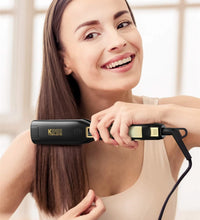 KIPOZI Titanium Flat Iron Hair Straightener with LCD Display