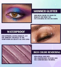 13-Shade Waterproof Liquid Eyeshadow – High Shine & Smudge-Proof