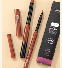 QIBEST Lipstick Pencil – Waterproof Matte Lip Tint & Liner