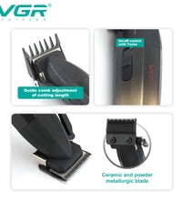 VGR Professional Hair Clipper with Digital Display – 9000 RPM Trimmer for Men