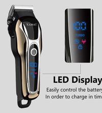 Kemei 1990 Professional Hair Clipper – LCD Display & Electric Trimmer