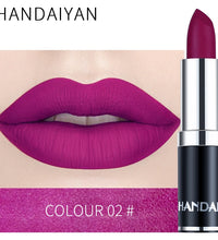 HANDIYAN 12-Color Matte Lipstick Set – Waterproof & Long-Lasting