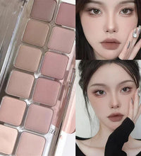 Full Matte Cool Eyeshadow Palette – Earth Tones & Low Saturation