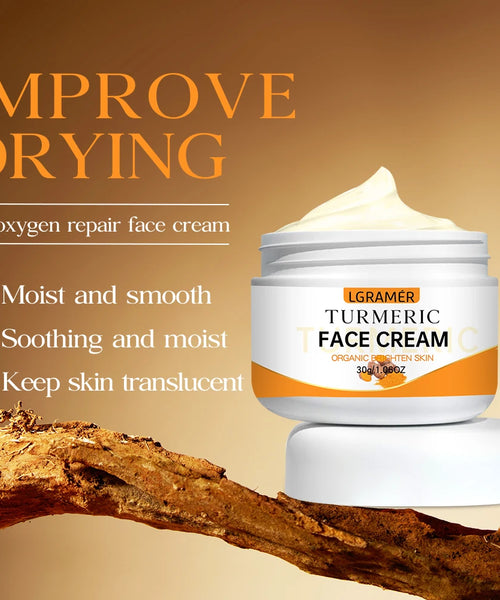 Turmeric Whitening Face Cream – Anti-Wrinkle & Brightening Moisturizer