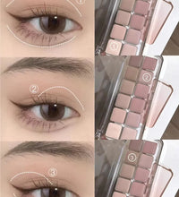 Full Matte Cool Eyeshadow Palette – Earth Tones & Low Saturation