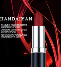 HANDIYAN 12-Color Matte Lipstick Set – Waterproof & Long-Lasting