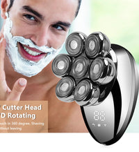 7D Floating Head Electric Shaver for Men – Wet/Dry Bald Head & Beard Trimmer