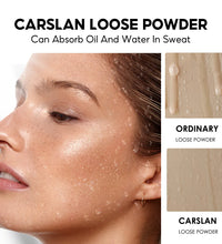 CARSLAN Black Magnetic Loose Setting Powder – Matte, Waterproof, Oil-Control
