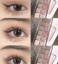 Full Matte Cool Eyeshadow Palette – Earth Tones & Low Saturation