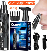 Kemei 2-in-1 Nose & Beard Trimmer – Rechargeable Grooming Tool