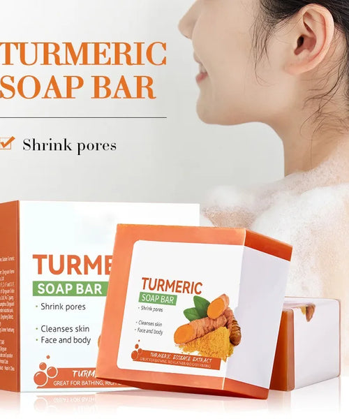 Handmade Turmeric Soap – Skin Brightening & Deep Cleansing Body & Face Bar