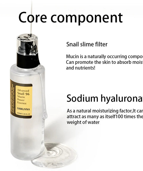 Snail Mucin 96% Korean Facial Essence – Anti-Aging & Brightening Serum