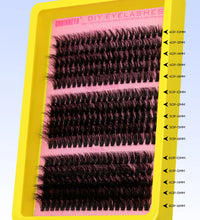 GROINNEYA Cluster Lashes Kit – Fluffy Faux Mink Eyelash Extensions