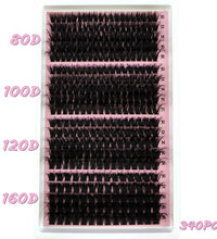 340/390pcs 5D Fluffy Lash Clusters – Mixed Length DIY Eyelash Extensions Kit