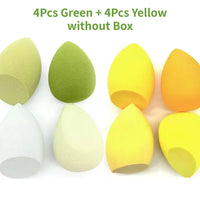 4/8pcs Makeup Sponge Set – Soft Beauty Blender for Foundation & Powder