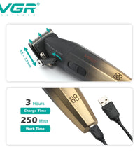 VGR Professional Hair Clipper with Digital Display – 9000 RPM Trimmer for Men