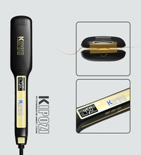 KIPOZI Titanium Flat Iron Hair Straightener with LCD Display