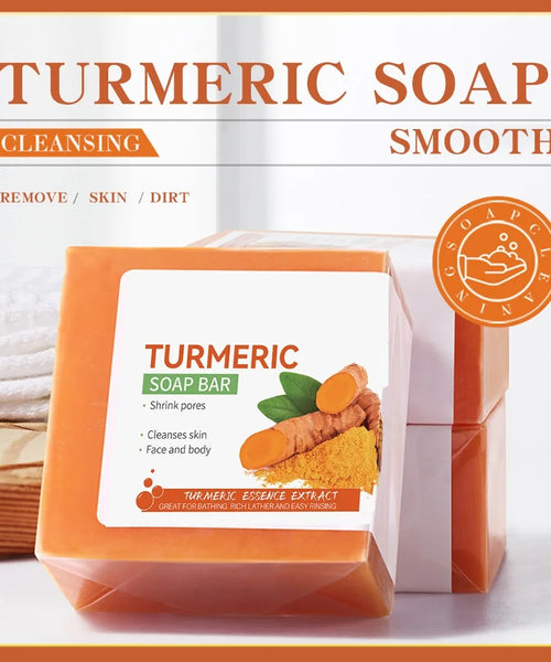 Handmade Turmeric Soap – Skin Brightening & Deep Cleansing Body & Face Bar