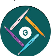 MR.GREEN Colorful Slanted Eyebrow Tweezers – Stainless Steel Hair Remover