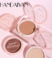 8-Color Matte Pressed Powder – Full Coverage, Oil Control Foundation