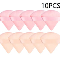 10PCS Triangle Makeup Sponge Puff – Powder Blender & Beauty Accessories