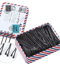 60/120pcs Black Hairpins – Invisible Bobby Pins for Women