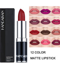 HANDIYAN 12-Color Matte Lipstick Set – Waterproof & Long-Lasting