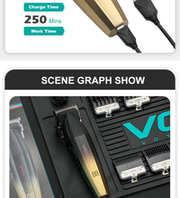 VGR Professional Hair Clipper with Digital Display – 9000 RPM Trimmer for Men