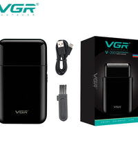 VGR V390 Electric Shaver – Portable USB Rechargeable Beard Trimmer