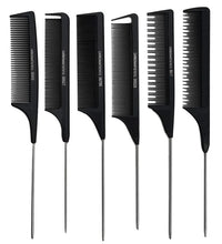 Professional Stainless Steel Tail Comb – Fine Teeth Barber Styling Tool