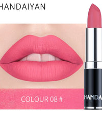 HANDIYAN 12-Color Matte Lipstick Set – Waterproof & Long-Lasting