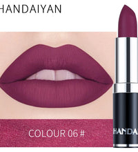HANDIYAN 12-Color Matte Lipstick Set – Waterproof & Long-Lasting