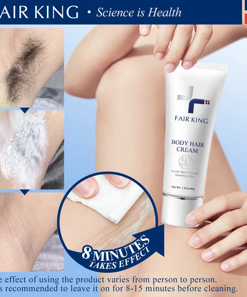 FAIR KING Herbal Hair Removal Cream – 40g Painless Depilatory for Men & Women
