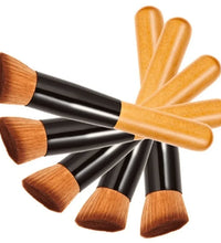 1Pc Kabuki Foundation Brush – Flat Top Powder & Blush Makeup Tool