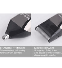 Kemei KM-5898 11-in-1 Grooming Kit – Washable & Rechargeable