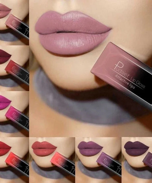 17-Color Sexy Matte Liquid Lipstick – Long-Lasting Lip Gloss