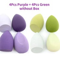 4/8pcs Makeup Sponge Set – Soft Beauty Blender for Foundation & Powder