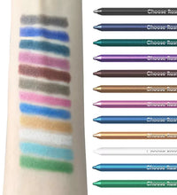 12-Color Glitter & Shimmer Eyeshadow Eyeliner Stick Set
