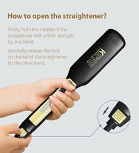 KIPOZI Titanium Flat Iron Hair Straightener with LCD Display