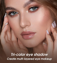 Tri-Color Matte Eyeshadow – Multi-Layered Eye Makeup